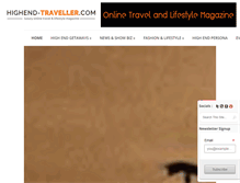 Tablet Screenshot of highend-traveller.com